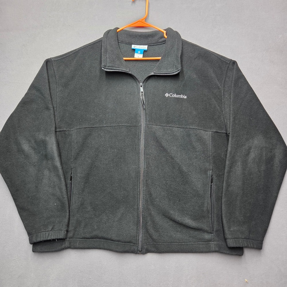 Columbia Mens Black Steens Mountain Full Zip Fleece Jacket XL XM6861